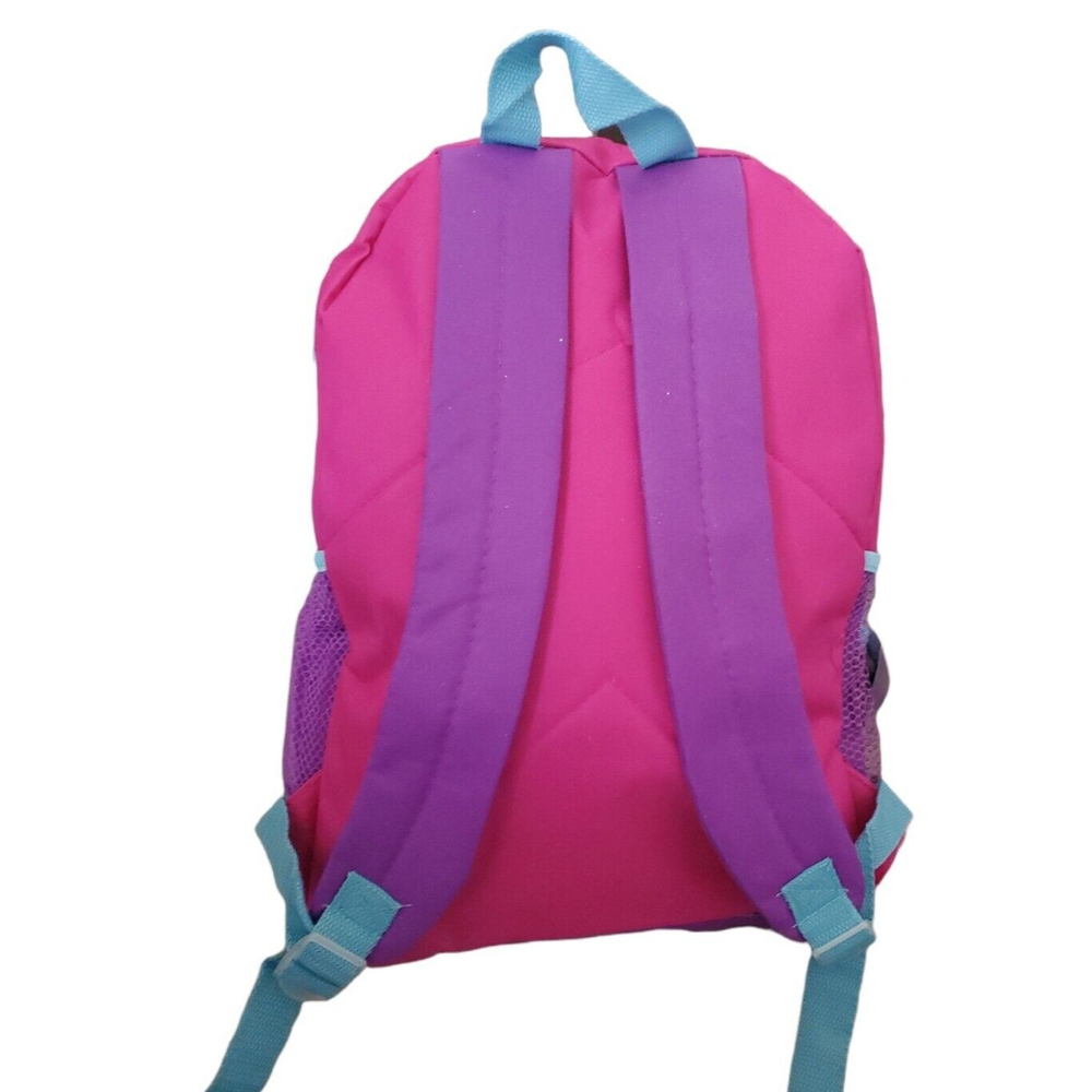 Disney Frozen 16" Backpack Anna Elsa Family Forever Mesh Pockets School Bag - Picture 3 of 4